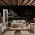 Forest Sunlight Sepia Mural Wallpaper - room preview 06