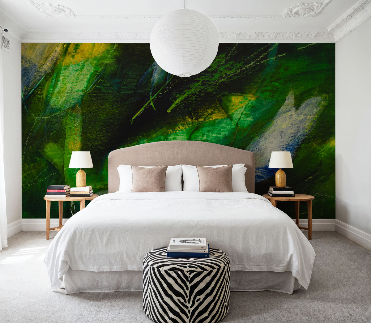 Flower DNA Mural Wallpaper - room preview 06