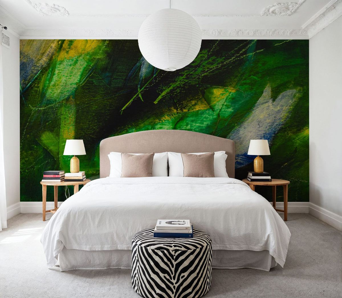 Flower DNA Mural Wallpaper - room preview 06