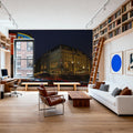 Neon Metropolis Mural Wallpaper - room preview 06