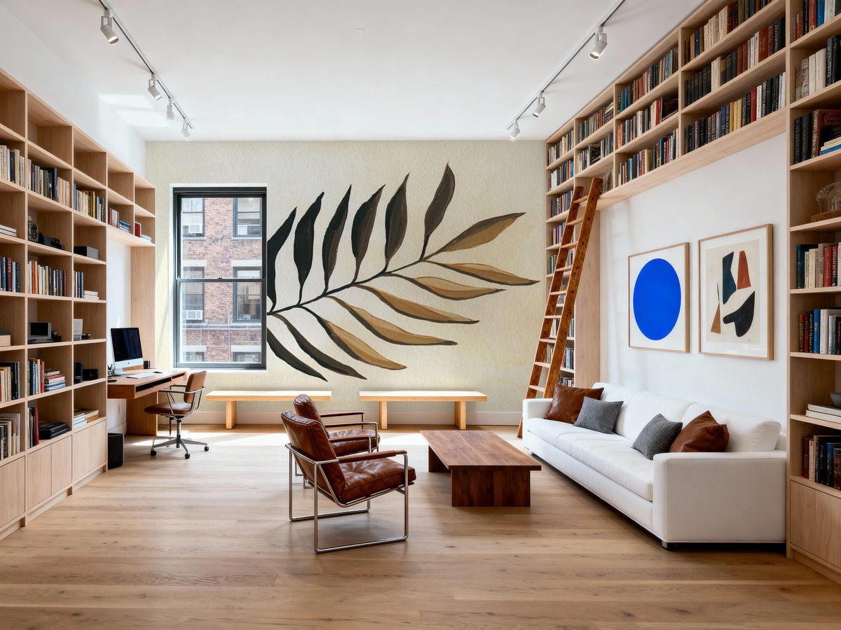 Tropical Leaf I Mural Wallpaper - room preview 06