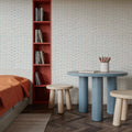 White Fish Dots Mural Wallpaper - room preview 06