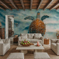Sandbar Sea Turtle I Mural Wallpaper - room preview 06