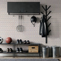 Zelij Rectangles and Leaves Mural Wallpaper - room preview 06