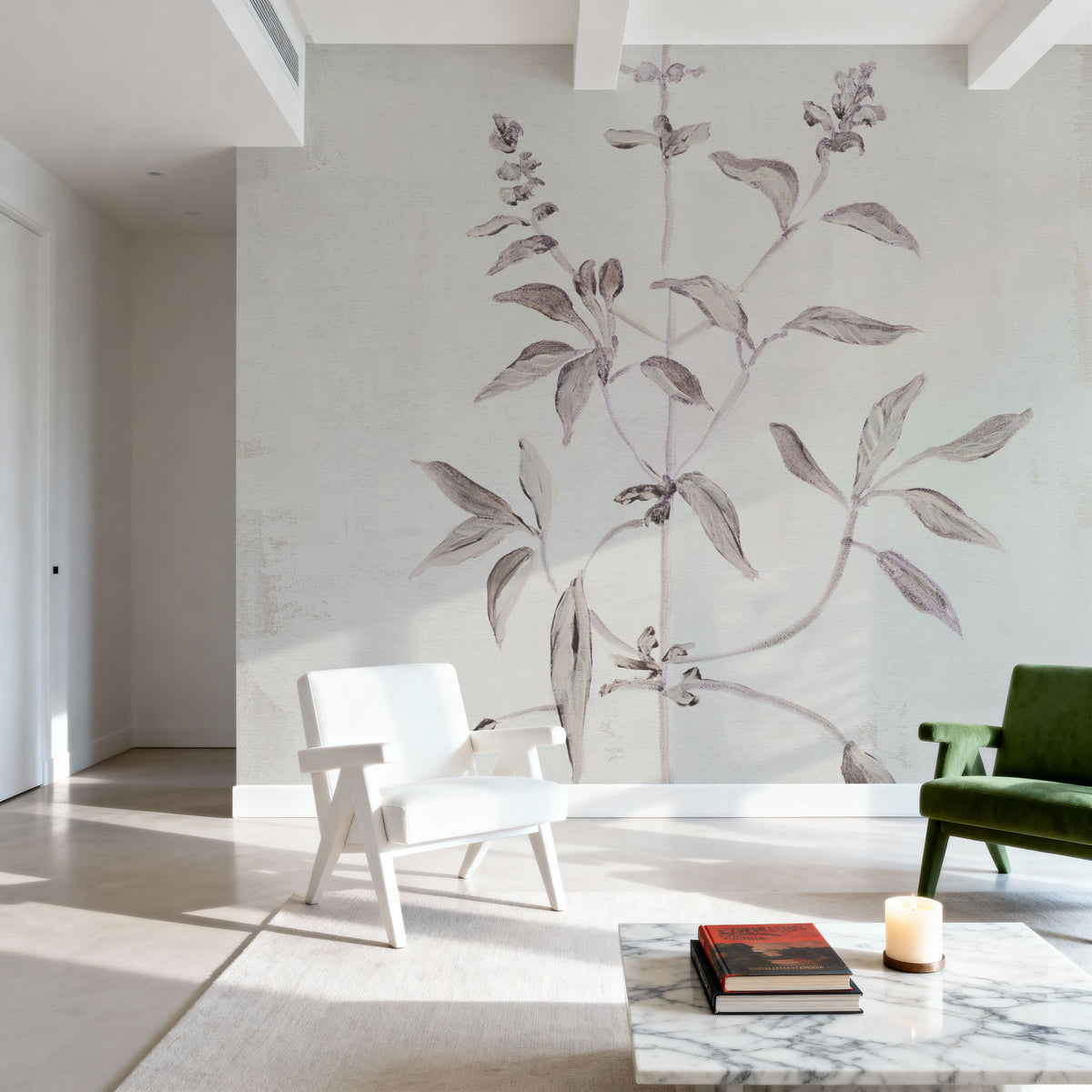 Delicate Meadow III Mural Wallpaper - room preview 06