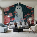Ghost Among the Flowers Mural Wallpaper - room preview 06