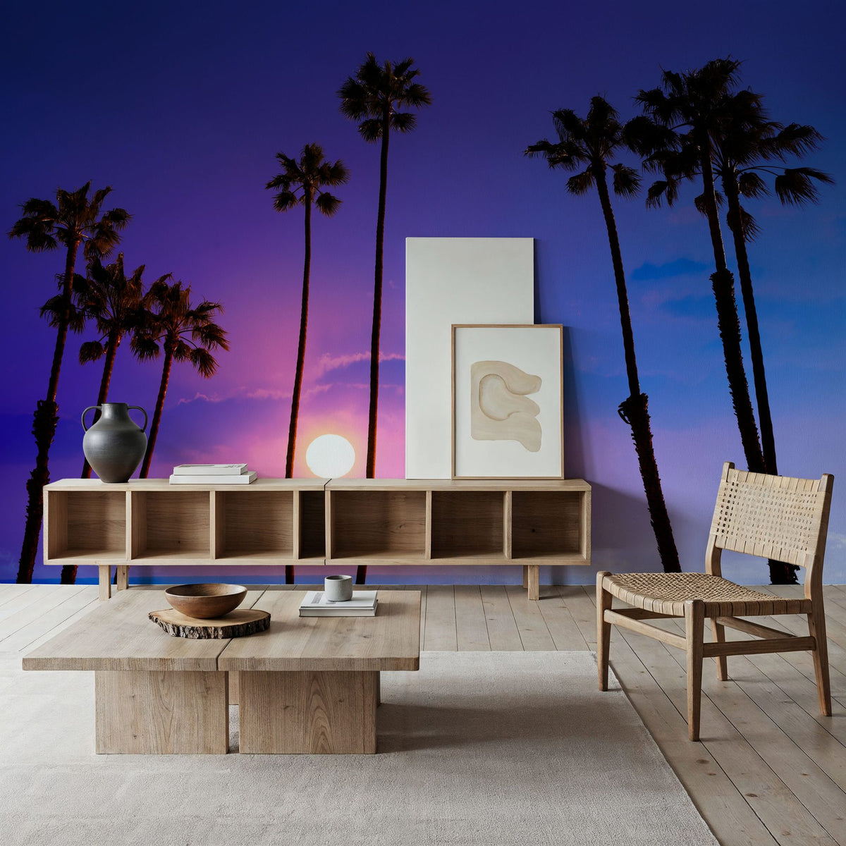 Huntington Beach Sunset Mural Wallpaper - room preview 06