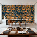 Koi Fish, Ocean Blue Mural Wallpaper - room preview 06