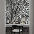 Snow Branches Mural Wallpaper - room preview 06