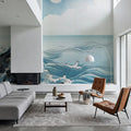 Kojima Island, Japanese Woodcut Mural Wallpaper - room preview 06