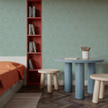 Flutterby Dreams Sky Blue Mural Wallpaper - room preview 06