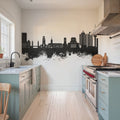 Duisburg Germany Skyline Black & White Mural Wallpaper - room preview 06