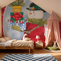 Main Street Christmas VIII Mural Wallpaper - room preview 06