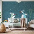 Ducks in the Snow VII Mural Wallpaper - room preview 06