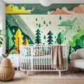 Fantasy Forest Summer Mural Wallpaper - room preview 06