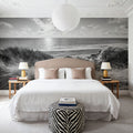Dune Landscape, Black & White Mural Wallpaper - room preview 06
