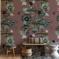 Magical Lotus, Rose Mural Wallpaper - room preview 06