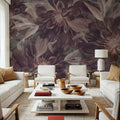 Foliage Study - Dark Plum Mural Wallpaper - room preview 06
