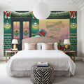 Main Street Christmas II Mural Wallpaper - room preview 06