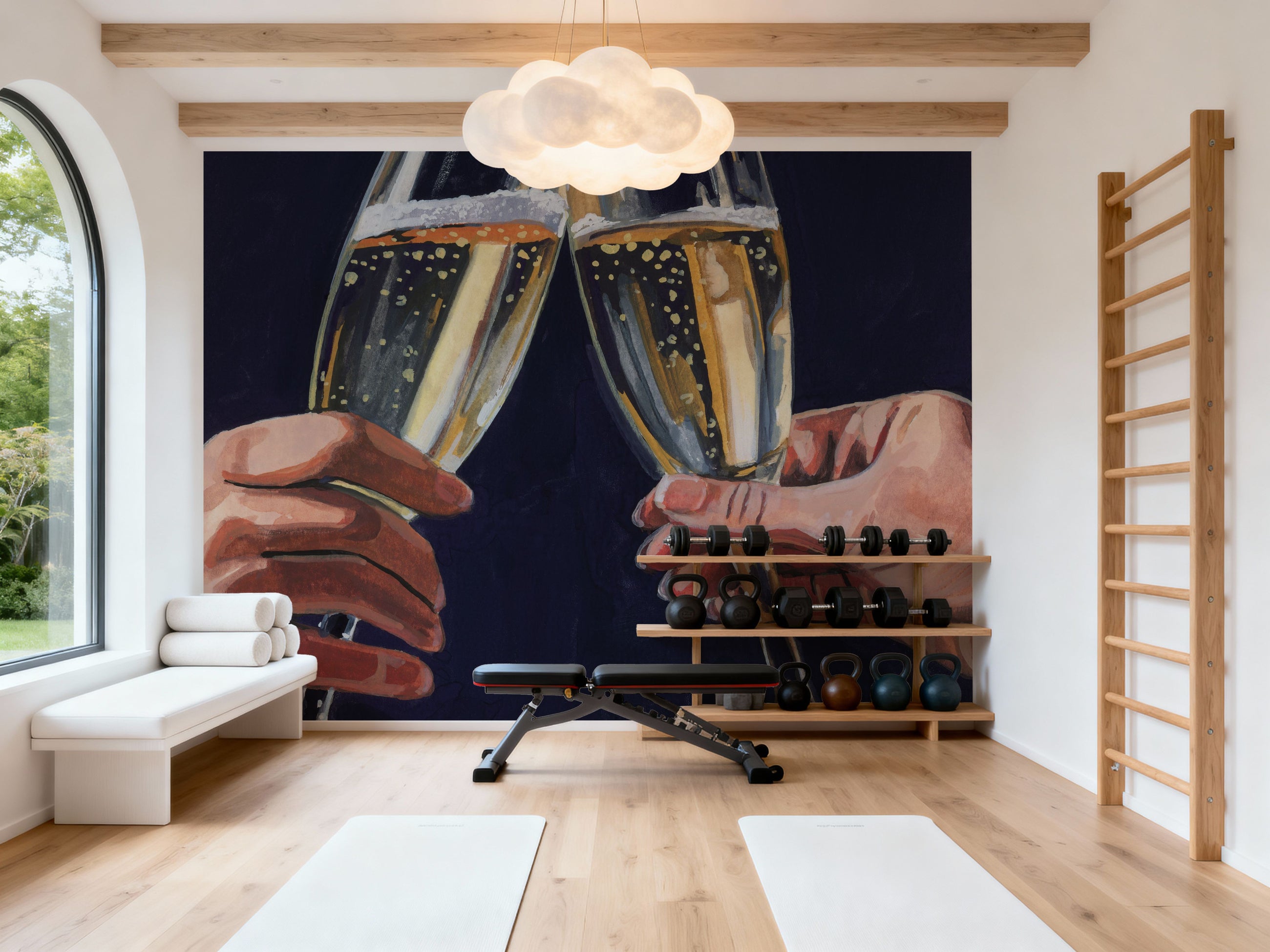 Cheers to Love Mural Wallpaper