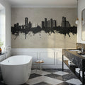 Fujairah Skyline Concrete Mural Wallpaper - room preview 06