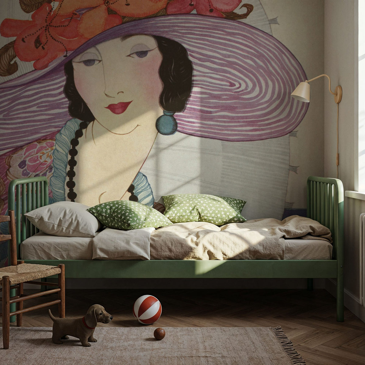 Vintage Fashion Cover XI Mural Wallpaper - room preview 06