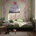 Sweet Life on Stripes I Mural Wallpaper - room preview 06