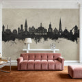 Lüneburg Germany Skyline Concrete Mural Wallpaper - room preview 06