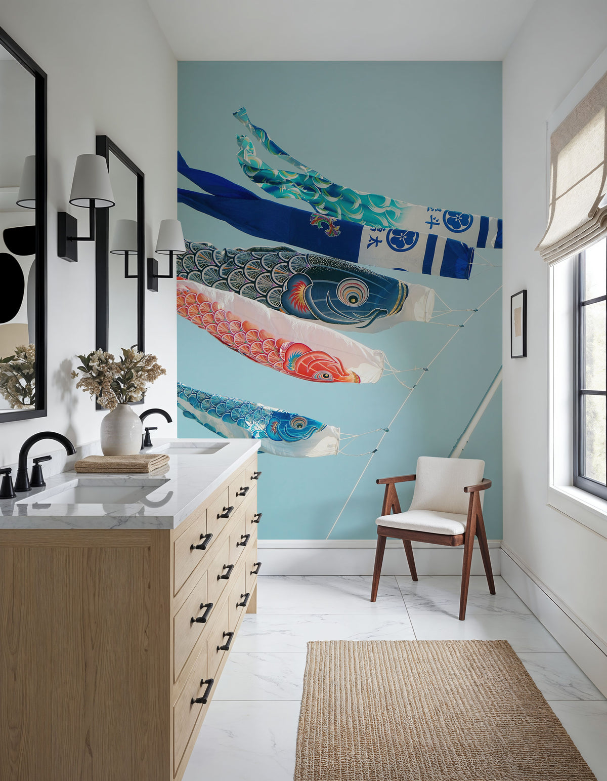Koinobori, Japanese Kites Mural Wallpaper - room preview 06
