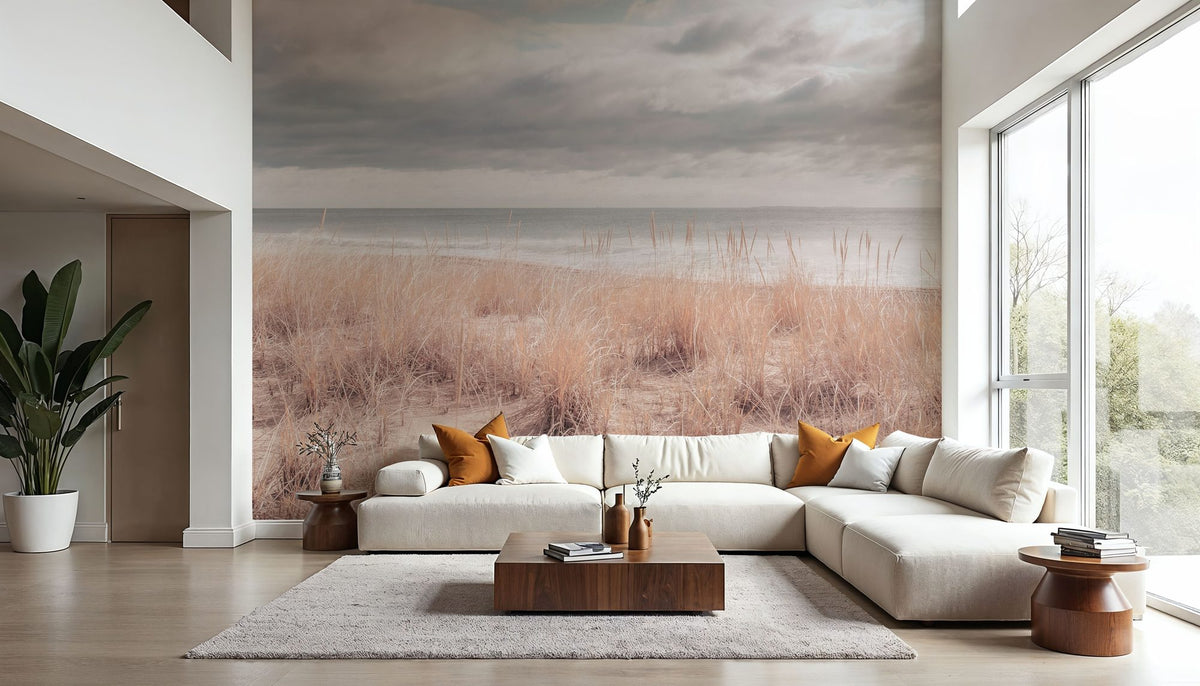 Soft Ocean Mural Wallpaper - room preview 06