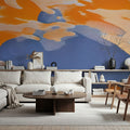 Gemini Orange Mural Wallpaper - room preview 06