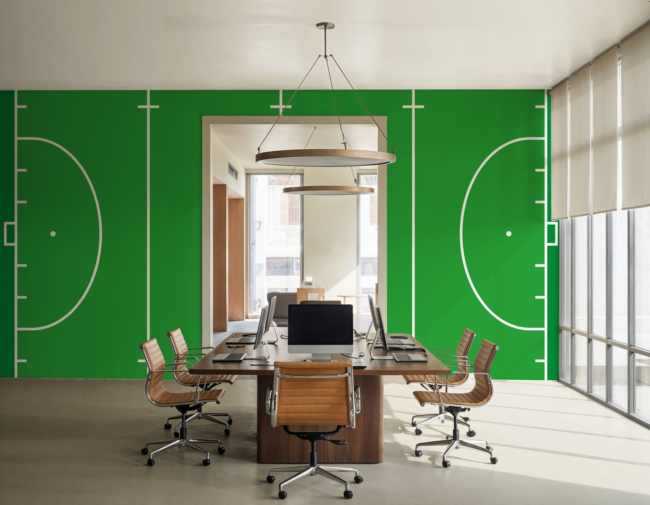 Field Hockey Mural Wallpaper