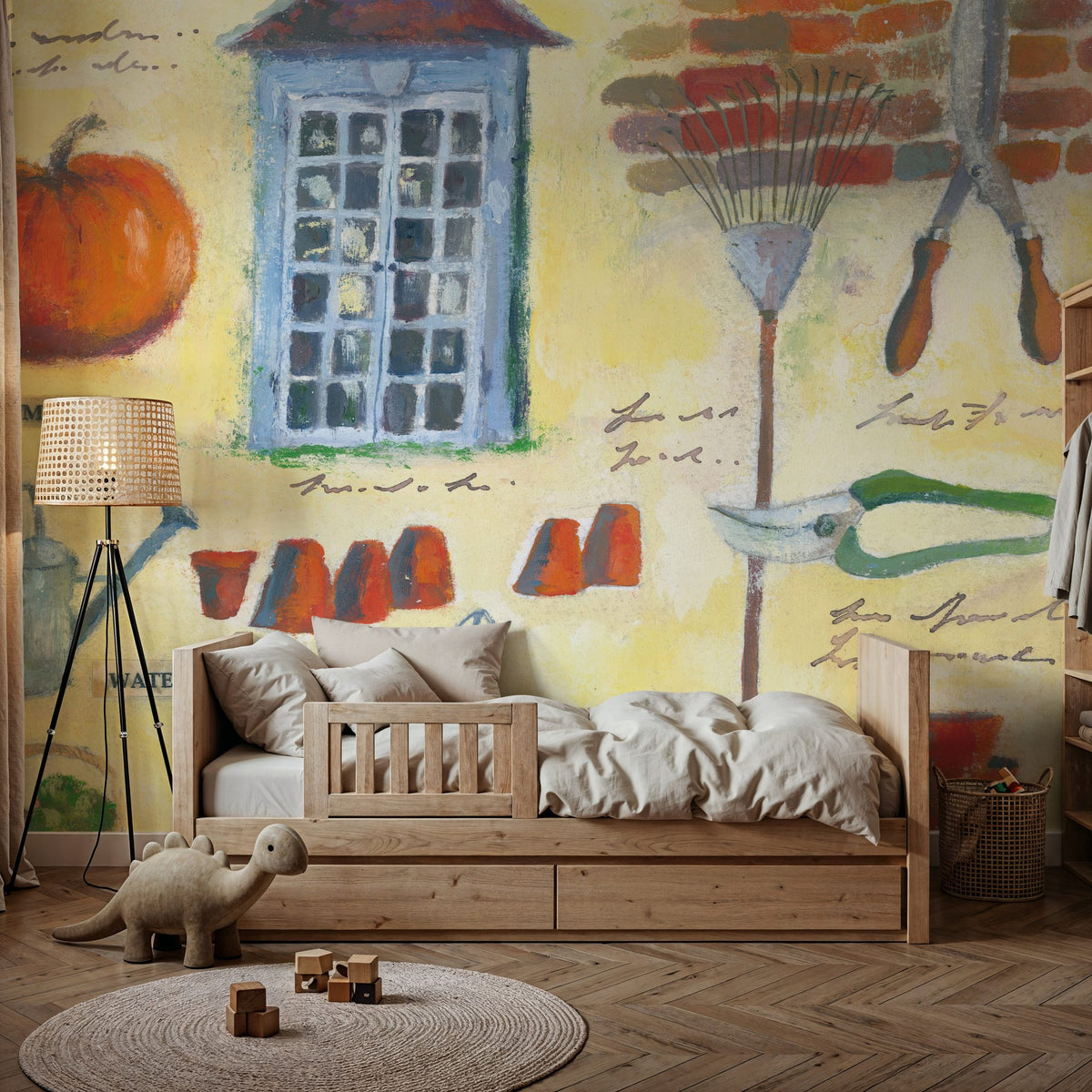 Fall Collage Mural Wallpaper - room preview 06