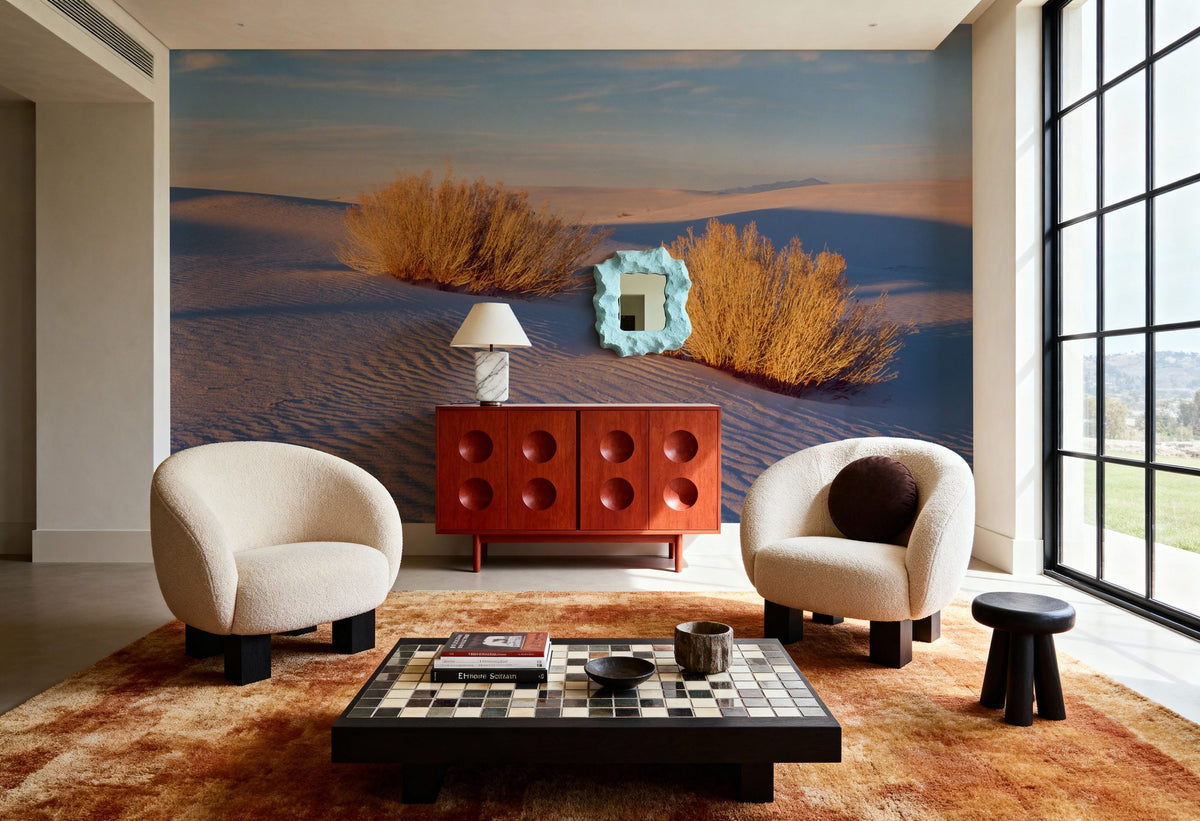 Golden Dune Shadows Mural Wallpaper - room preview 06