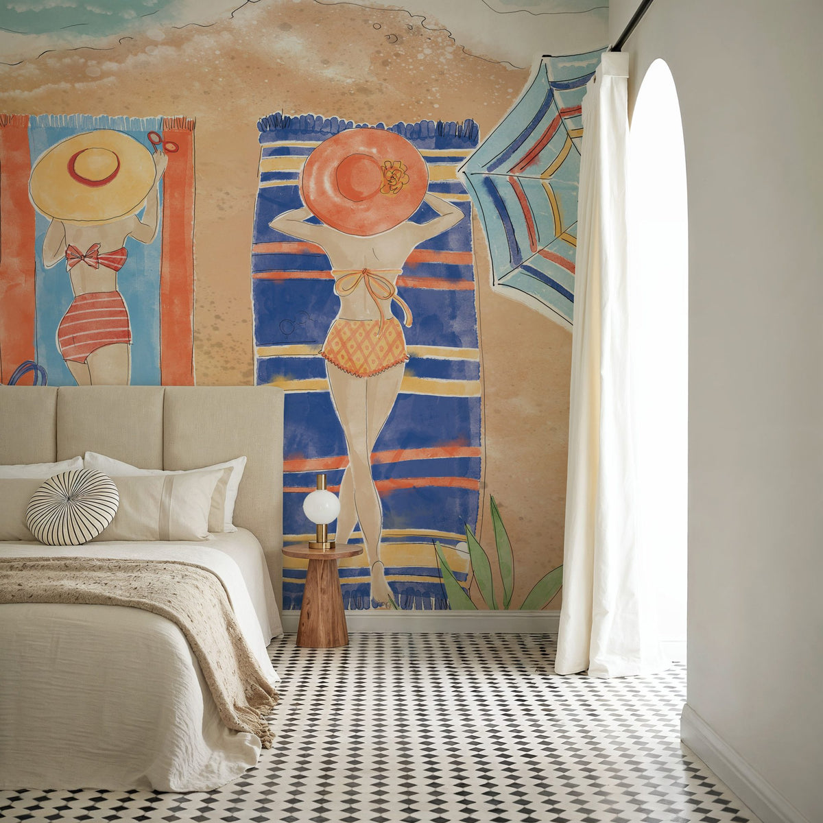 Sunkissed II Beach Mural Wallpaper - room preview 06