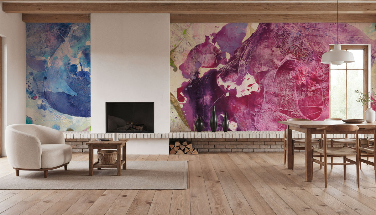 Fireworks Abstract Mural Wallpaper - room preview 06