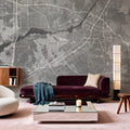 Riverside Grey Mural Wallpaper - room preview 06