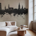 Groningen the Netherlands Skyline Mural Wallpaper - room preview 06