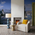 Metallic Riverside Curve Mural Wallpaper - room preview 06