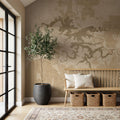 Lake Santeetlah Ochre Mural Wallpaper - room preview 06