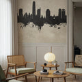Santiago De Chile Skyline Concrete Mural Wallpaper - room preview 06