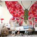 Blooming Butterfly II Mural Wallpaper - room preview 06