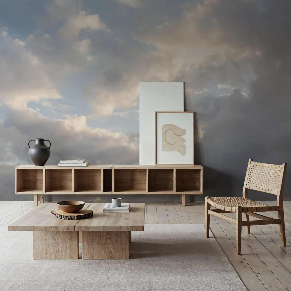 Cloudy Sky Mural Wallpaper - room preview 06