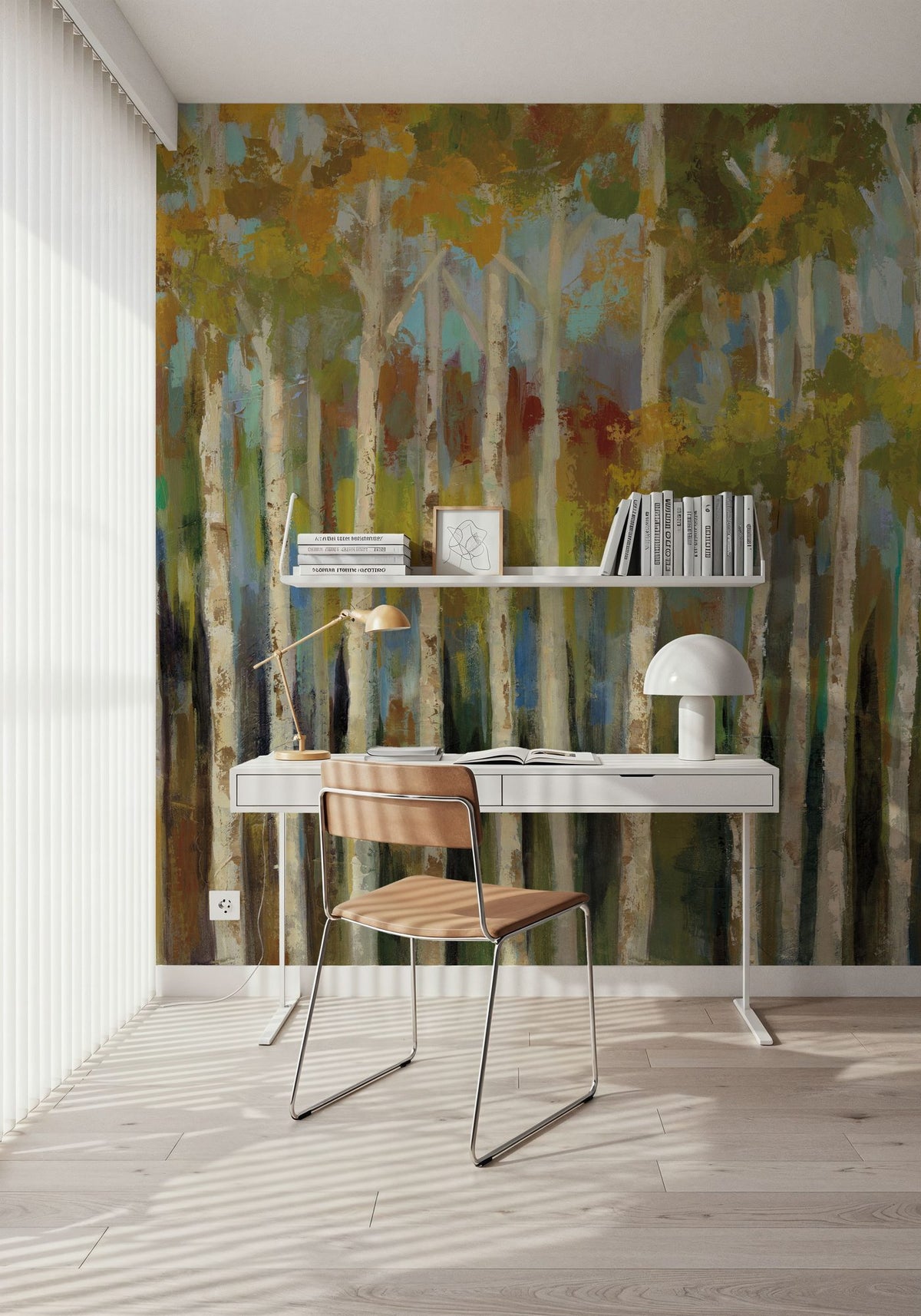 Young Forest Mural Wallpaper - room preview 06
