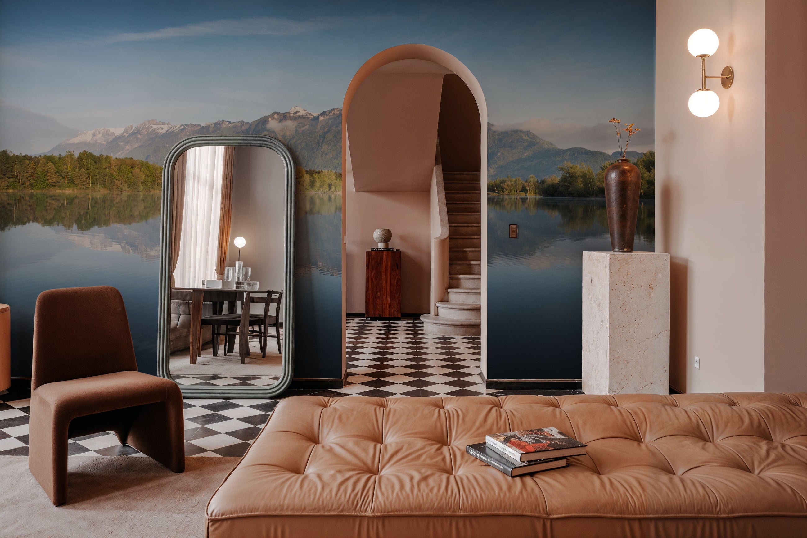 Austrian Lake Mural Wallpaper