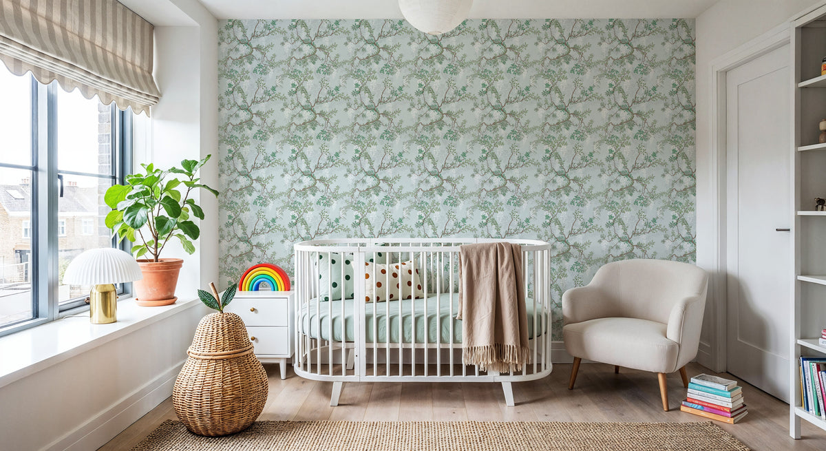 Climbing Wisteria, Sky Mural Wallpaper - room preview 06