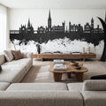Derry Northern Ireland Skyline Black & White Mural Wallpaper - room preview 06