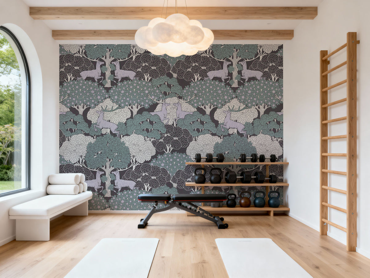 Dancing Deers Mural Wallpaper - room preview 06