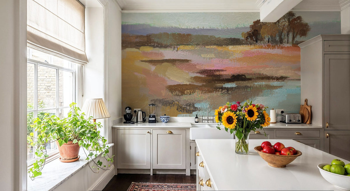 Golden Fall Mural Wallpaper - Warm Tone - room preview 06