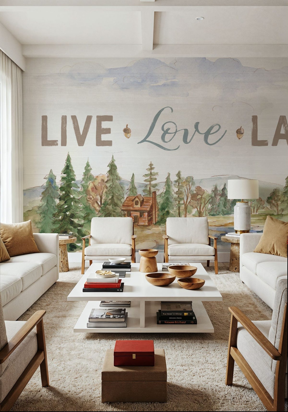 Lake Retreat IV Mural Wallpaper - room preview 06